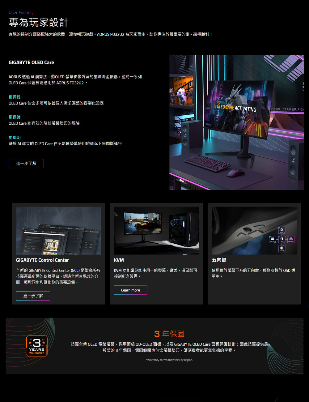 GIGABYTE技嘉科技 FO32U2 - 詳情5