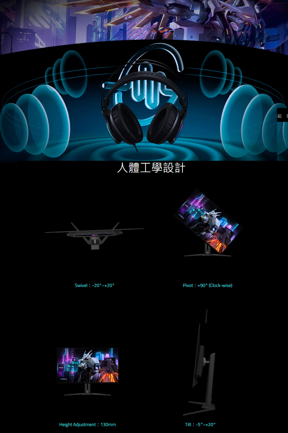 GIGABYTE技嘉科技 FO32U2 - 詳情7