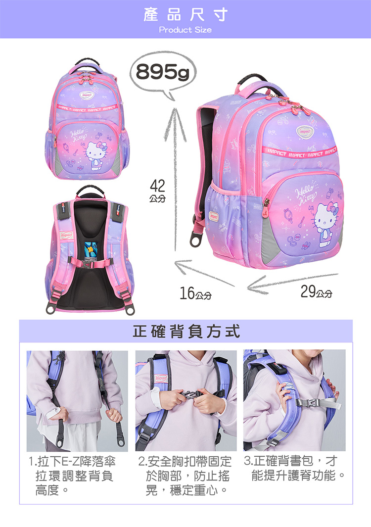 2. 安全胸扣帶固定