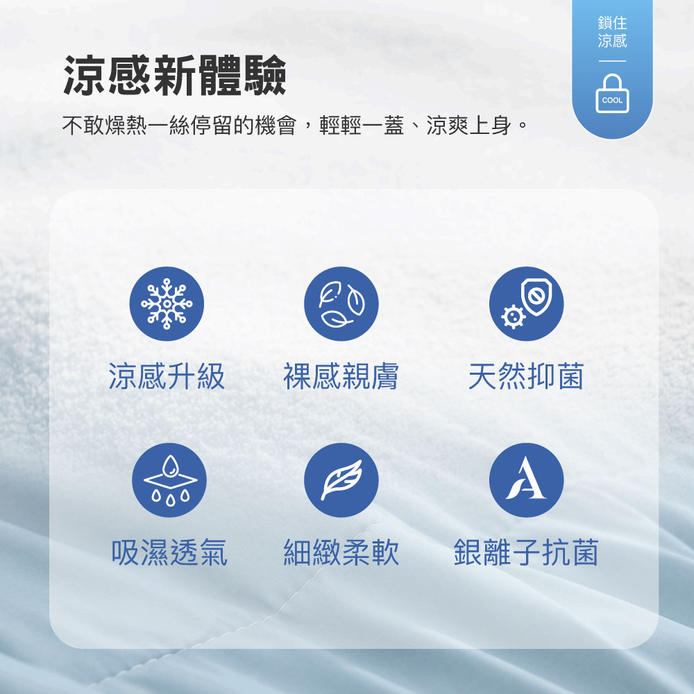 ISHUR 伊舒爾 冰感S級冰科技親膚柔滑冰凍床包枕套組or