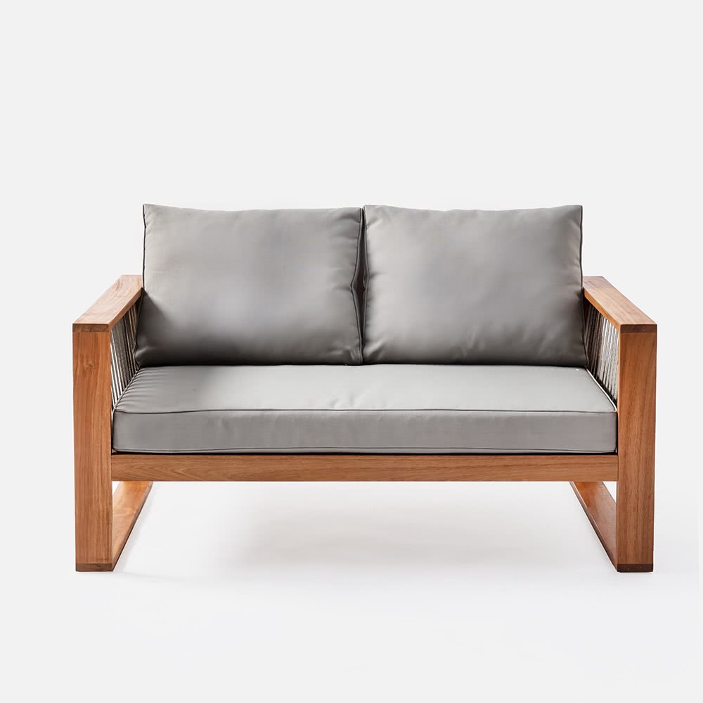 特力屋 哈瓦那實木雙人沙發 附坐墊優惠推薦