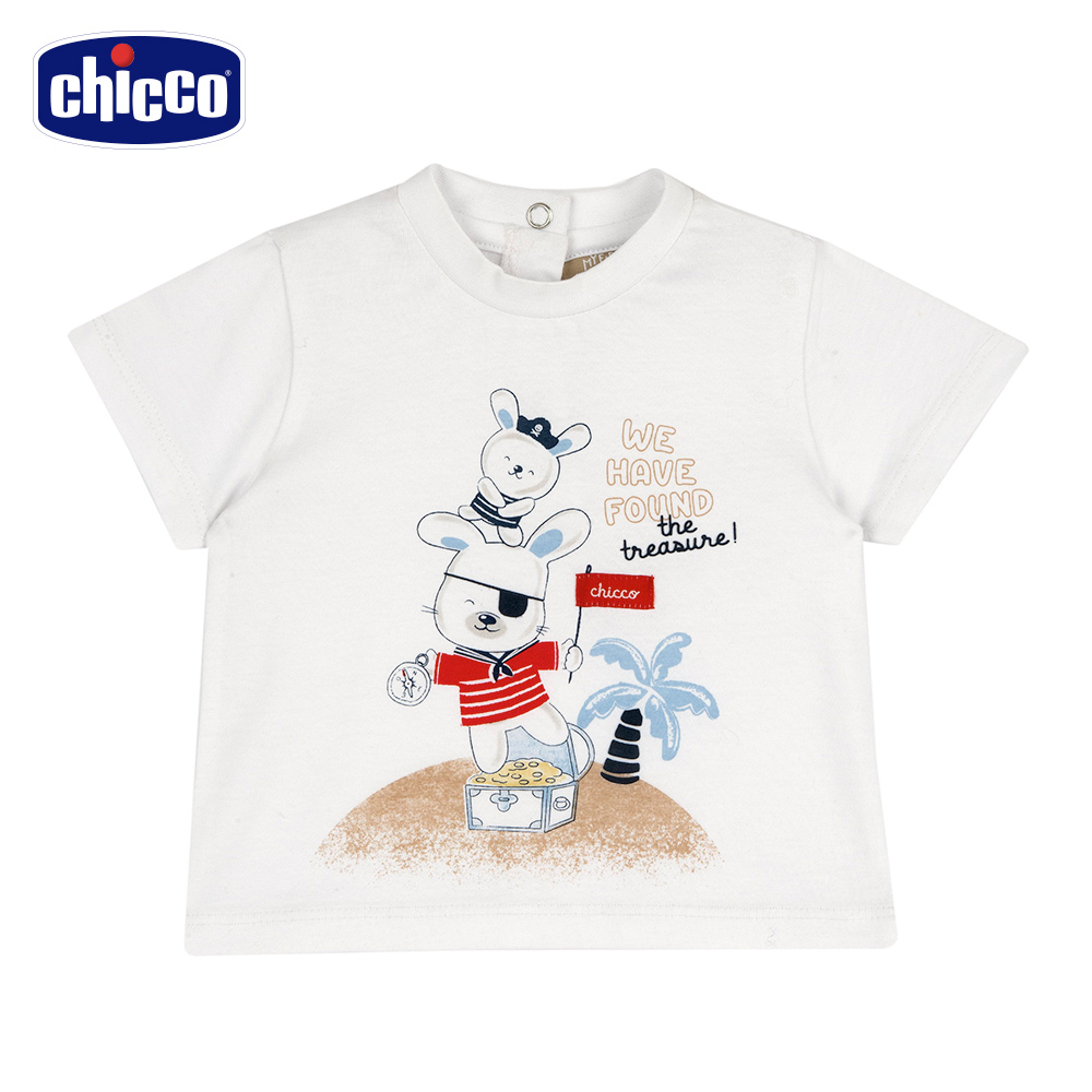 Chicco 24SS童裝-海岸時光-印圖短袖上衣 推薦