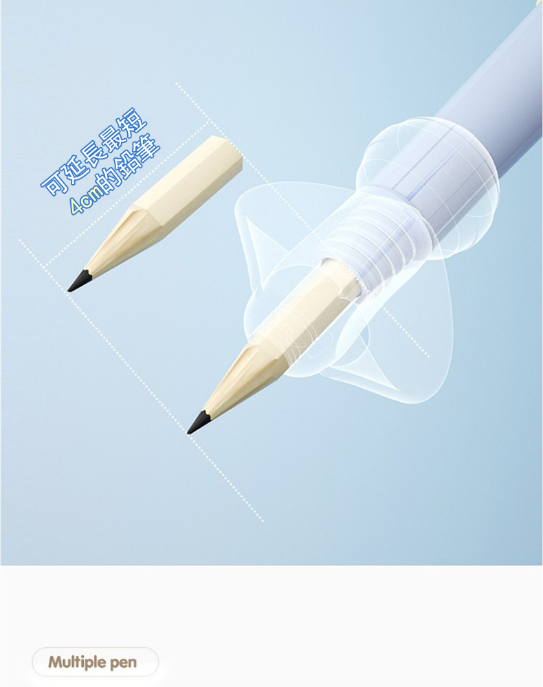 可延長最短 4cm的鍋筆 