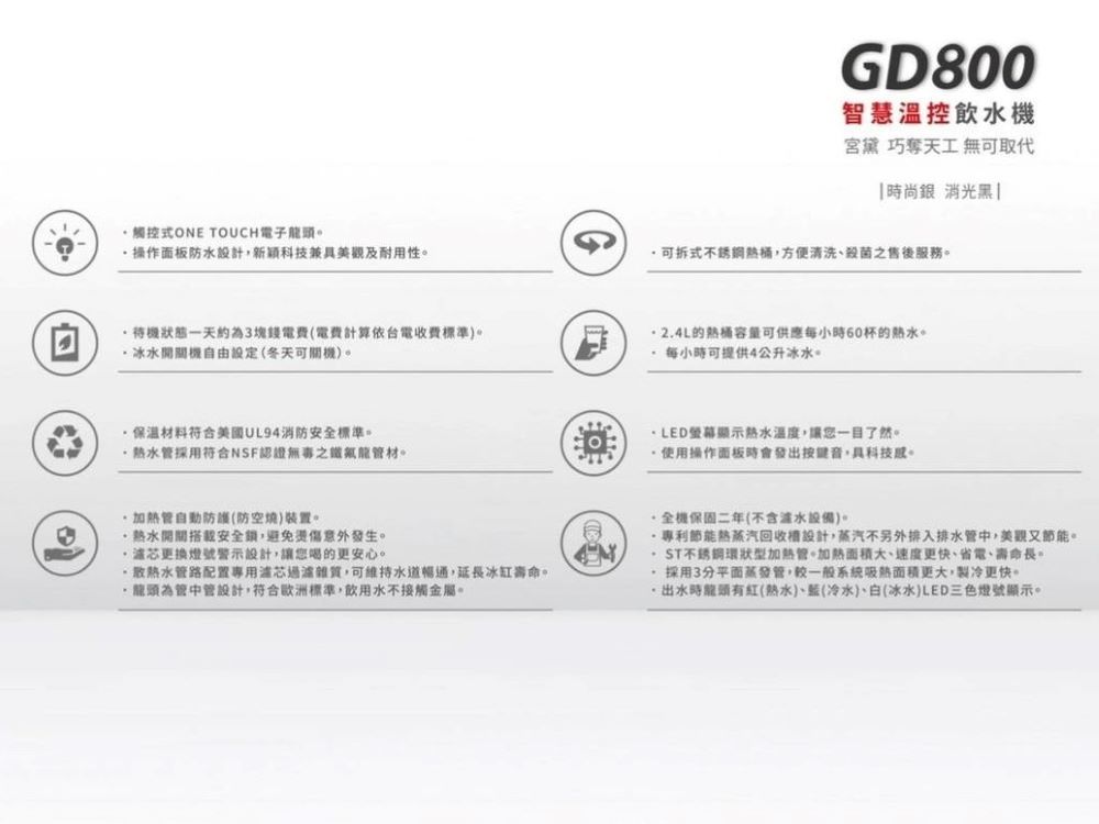 GUNG DAI 宮黛 GD800+IZERO Ⅱ 臥式直輸