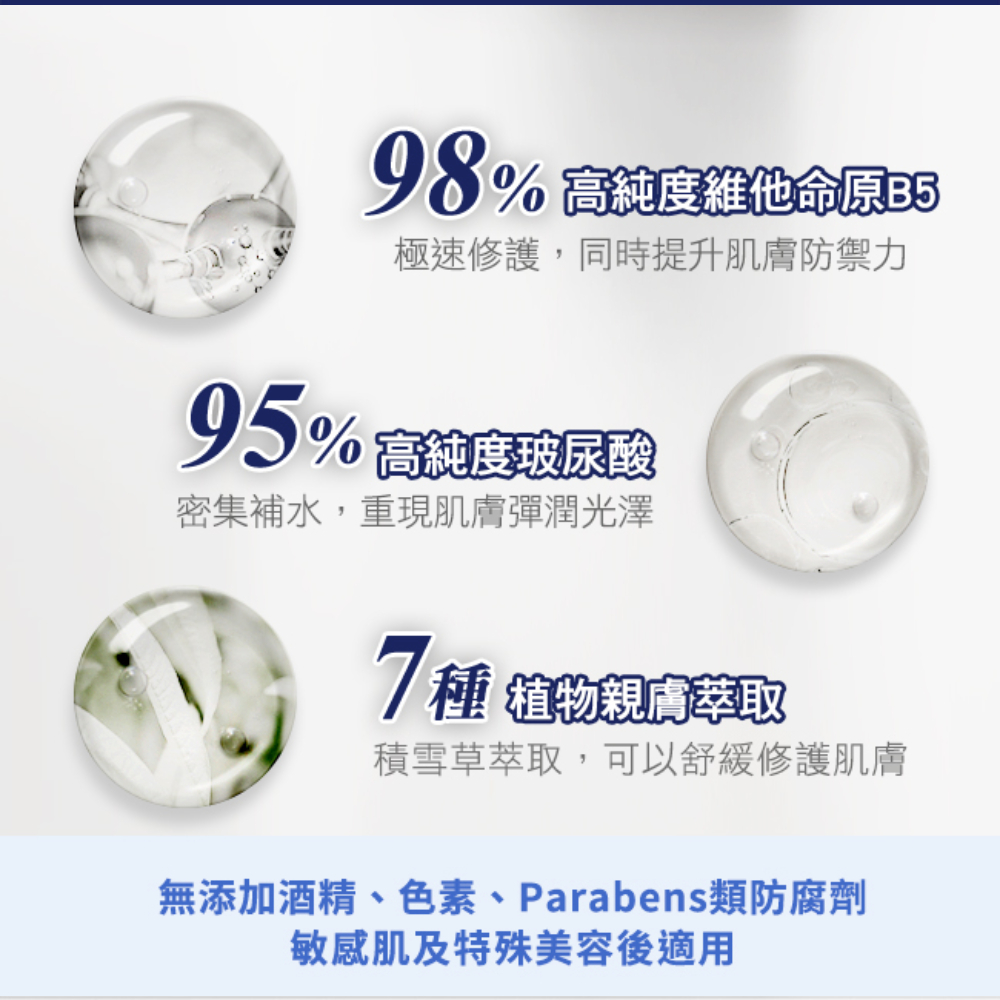 無添加酒精、色素、Paraben類防腐劑
