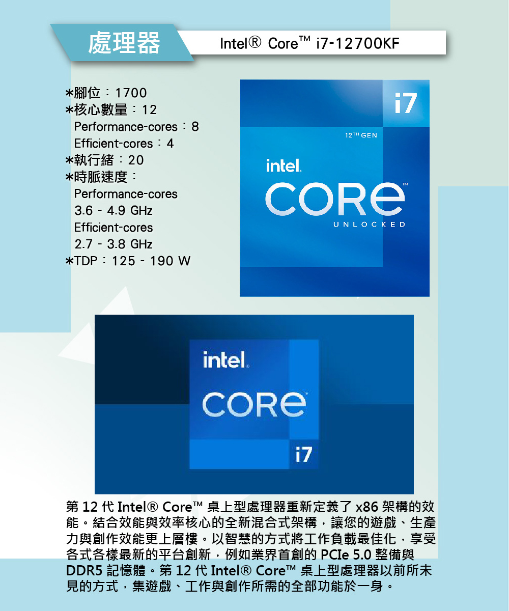 第 12 代 Intel Core 桌上型處理器重新定義了 x86 架構的效
