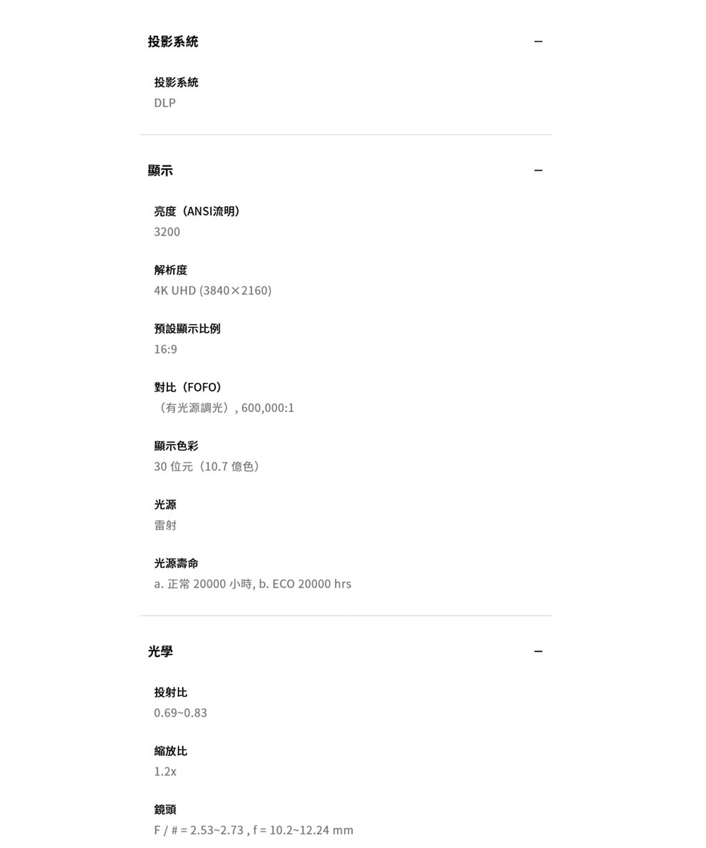 a.正常 20000小時, b.ECO20000 hrs