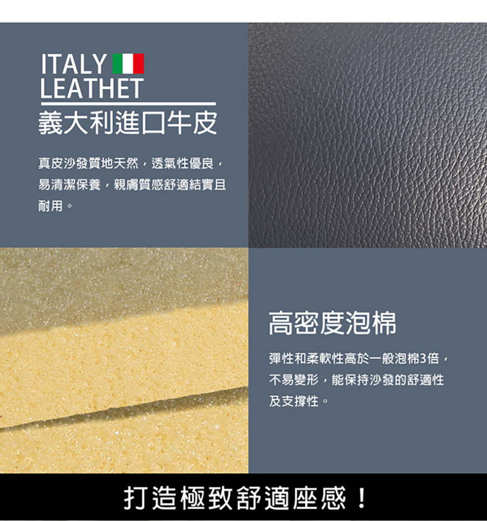 TAHAN casa 大漢家具 浩克四人電動沙發(含艾伯多功