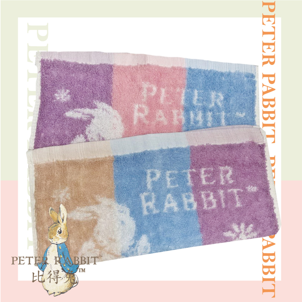 PETER RABBIT 比得兔 12入組純棉彼得兔親子方巾