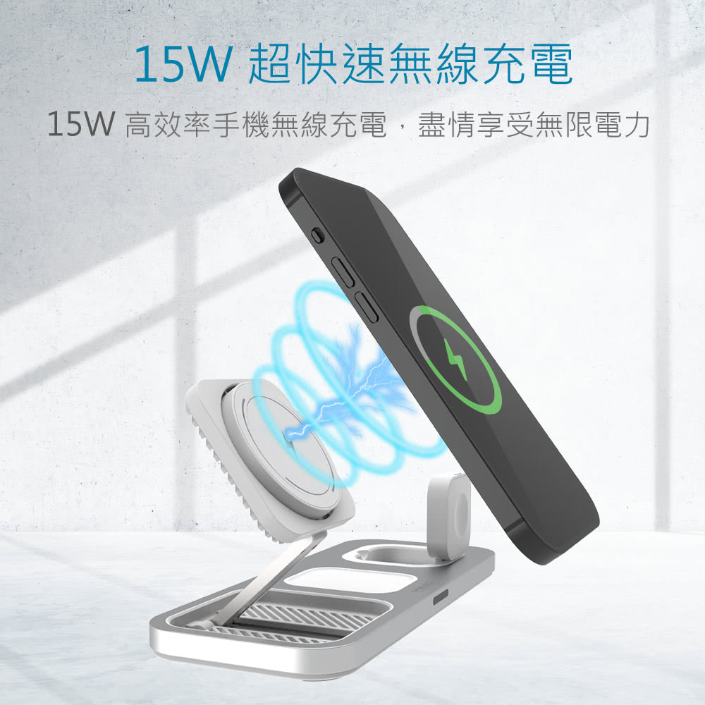 15W 超快速無線充電 15W高效率手機無線充電,盡情享受無限電力 