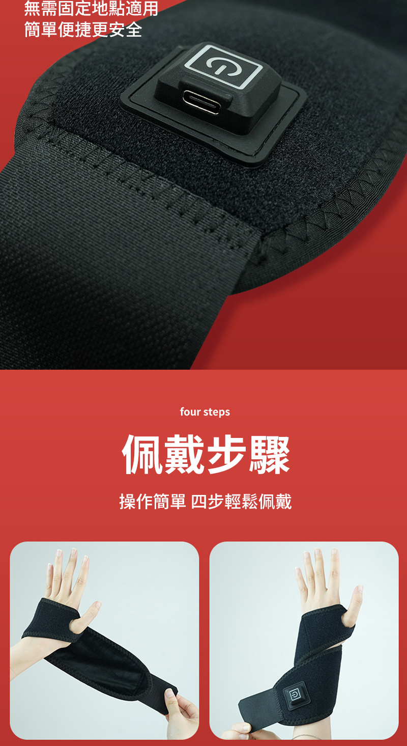無需固定地點適用 簡單便捷更安全 佩戴步驟 操作簡單 四步輕鬆佩戴 