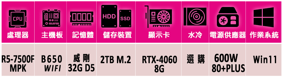 微星平台 R5六核 RTX 4060 2X Win11{火焰