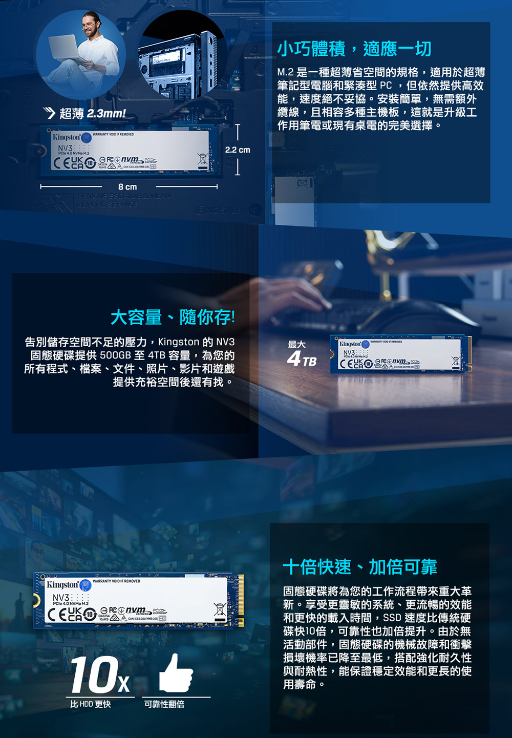 告別儲存空間不足的壓力,Kingston 的 NV3