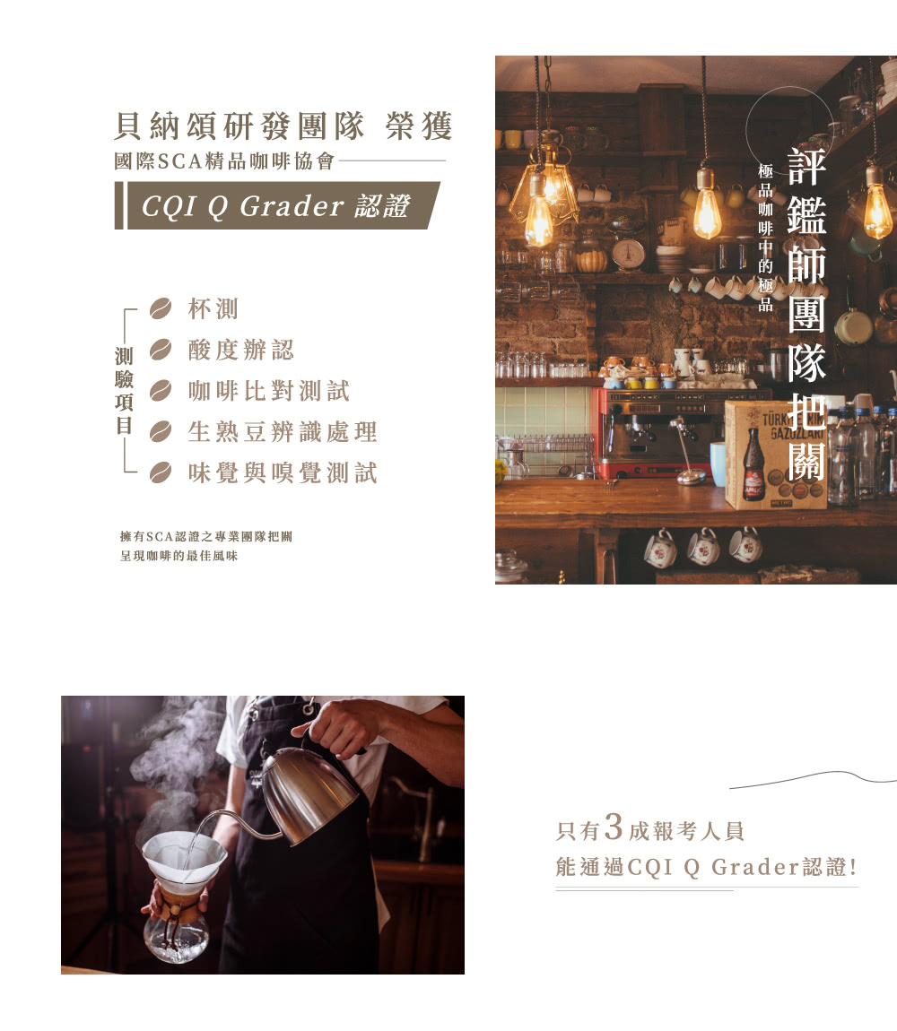 能通過CQI Q Grader認證