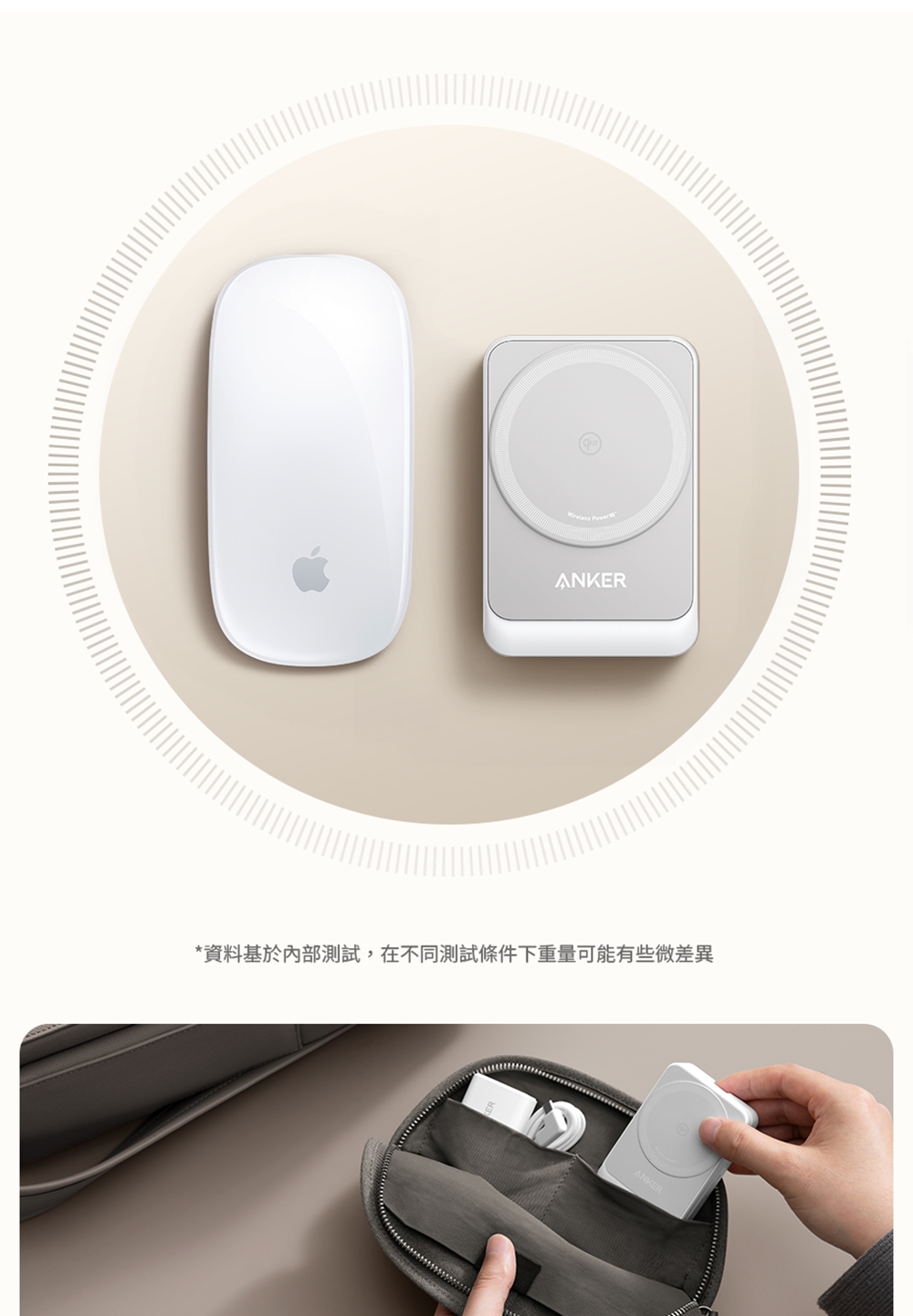 資料基於內部測試,在不同測試條件下重量可能有些微差異 