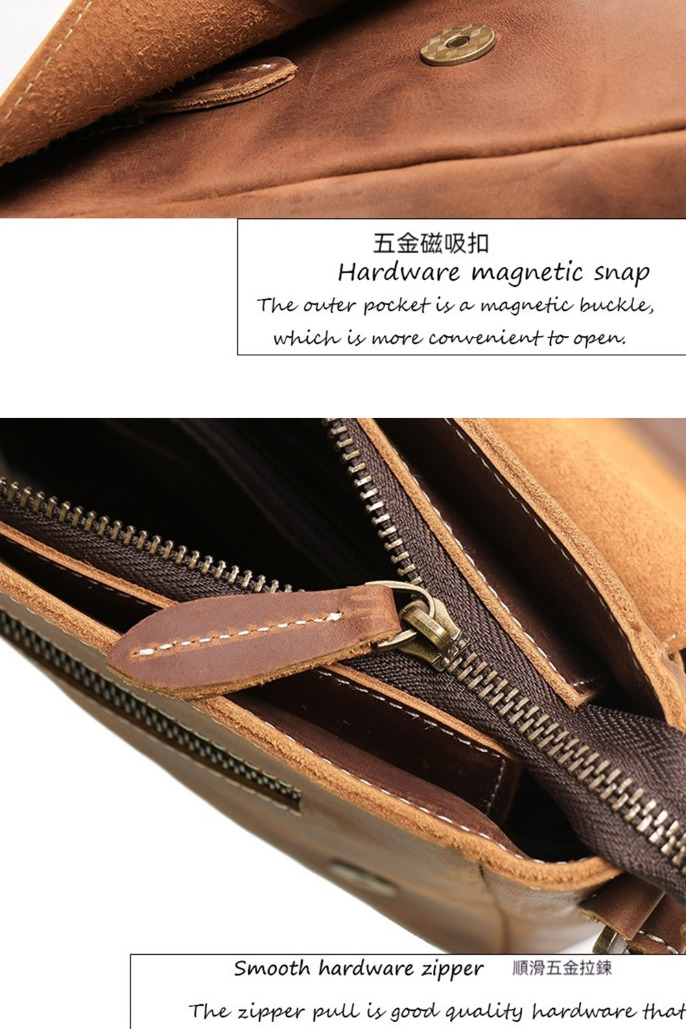 五金磁吸扣 Smooth hardware zipper 順滑五金拉鍊 