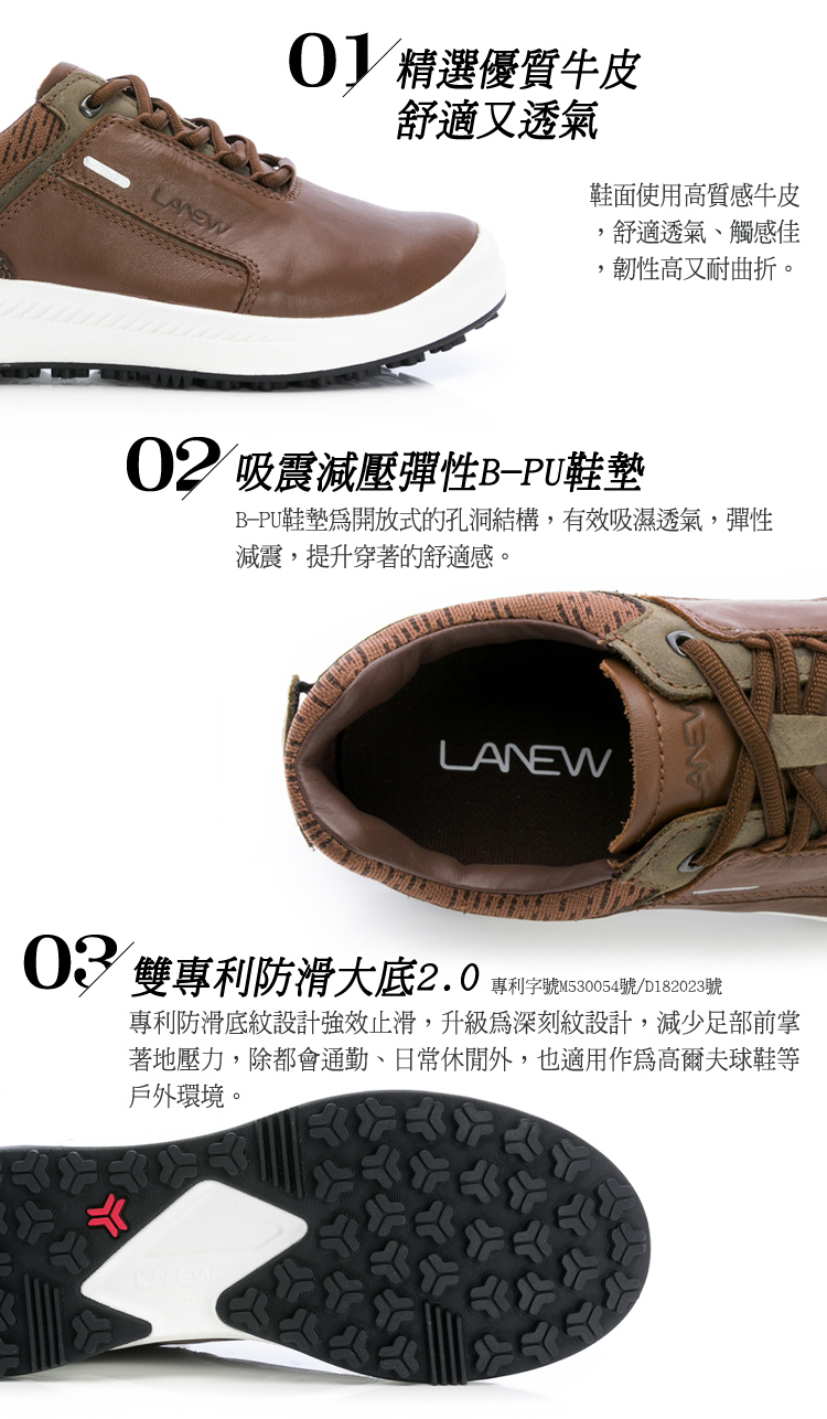 專利防滑底紋設計強效止滑,升級為深刻紋設計,減少足部前掌