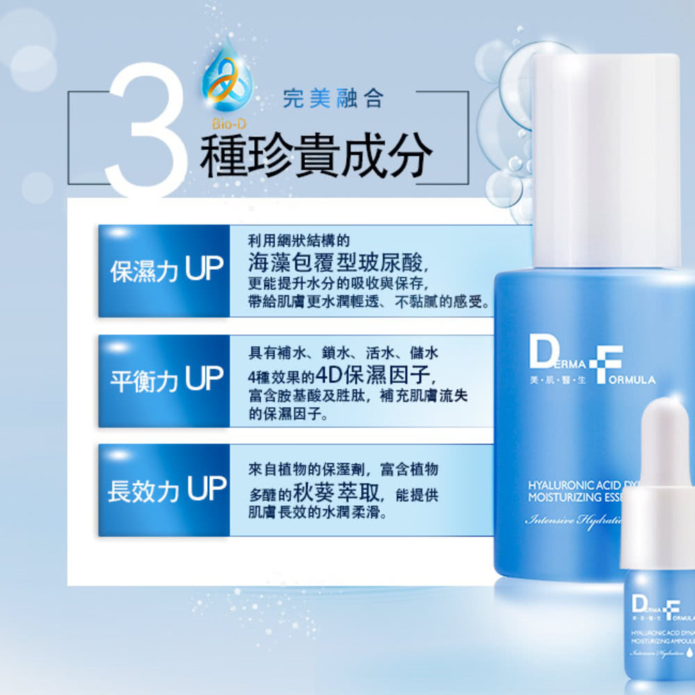 DF美肌醫生 玻尿酸動態保濕精華組*2組(30ml+2ml/