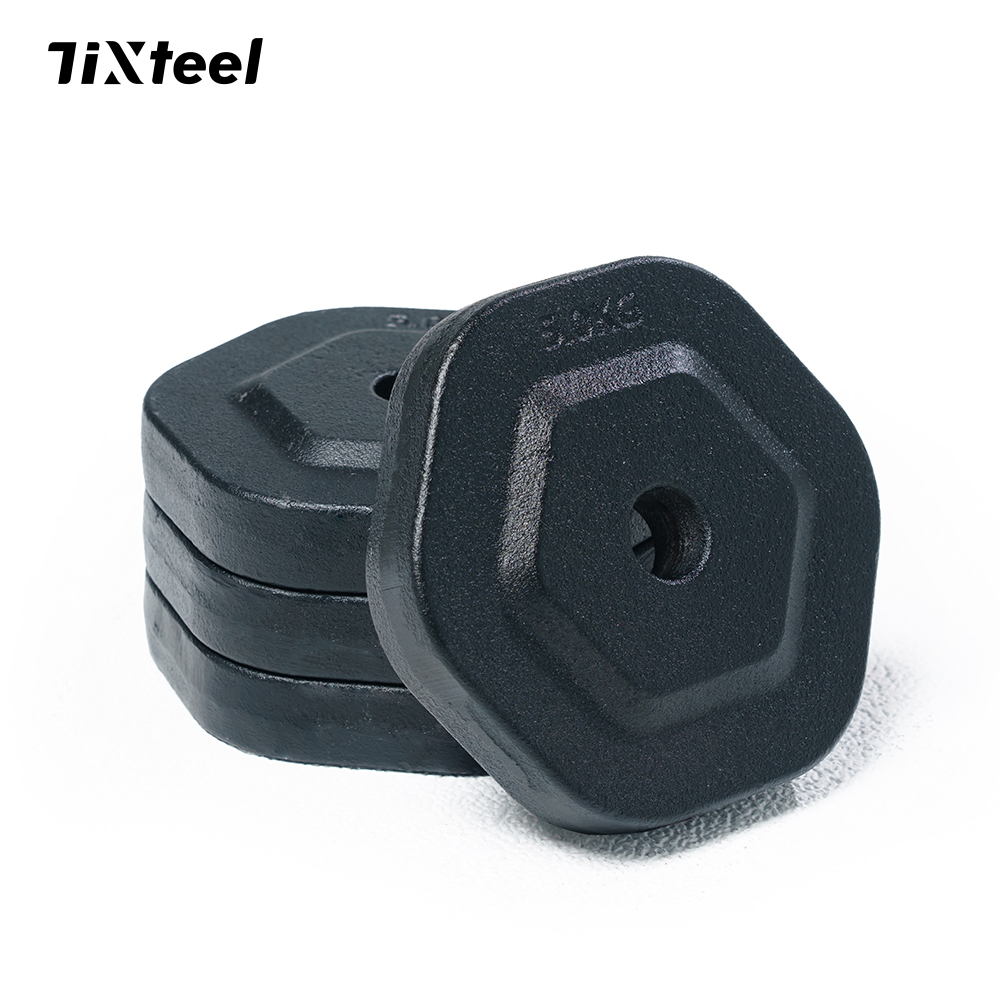 Tixteel XT-六邊型槓片5KG-4入(1吋槓心可通用