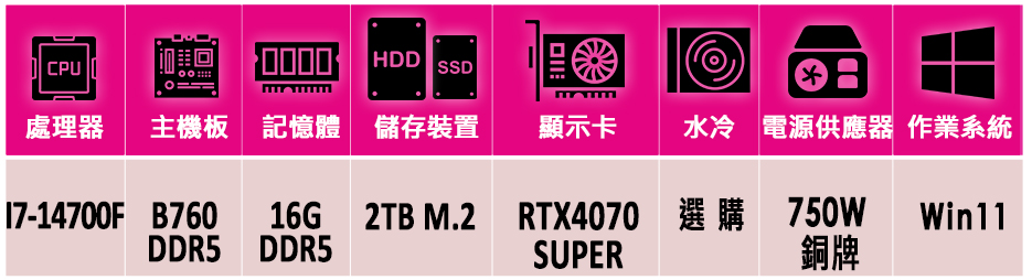 微星平台 i7二十核 RTX 4070 SUPER 3X W