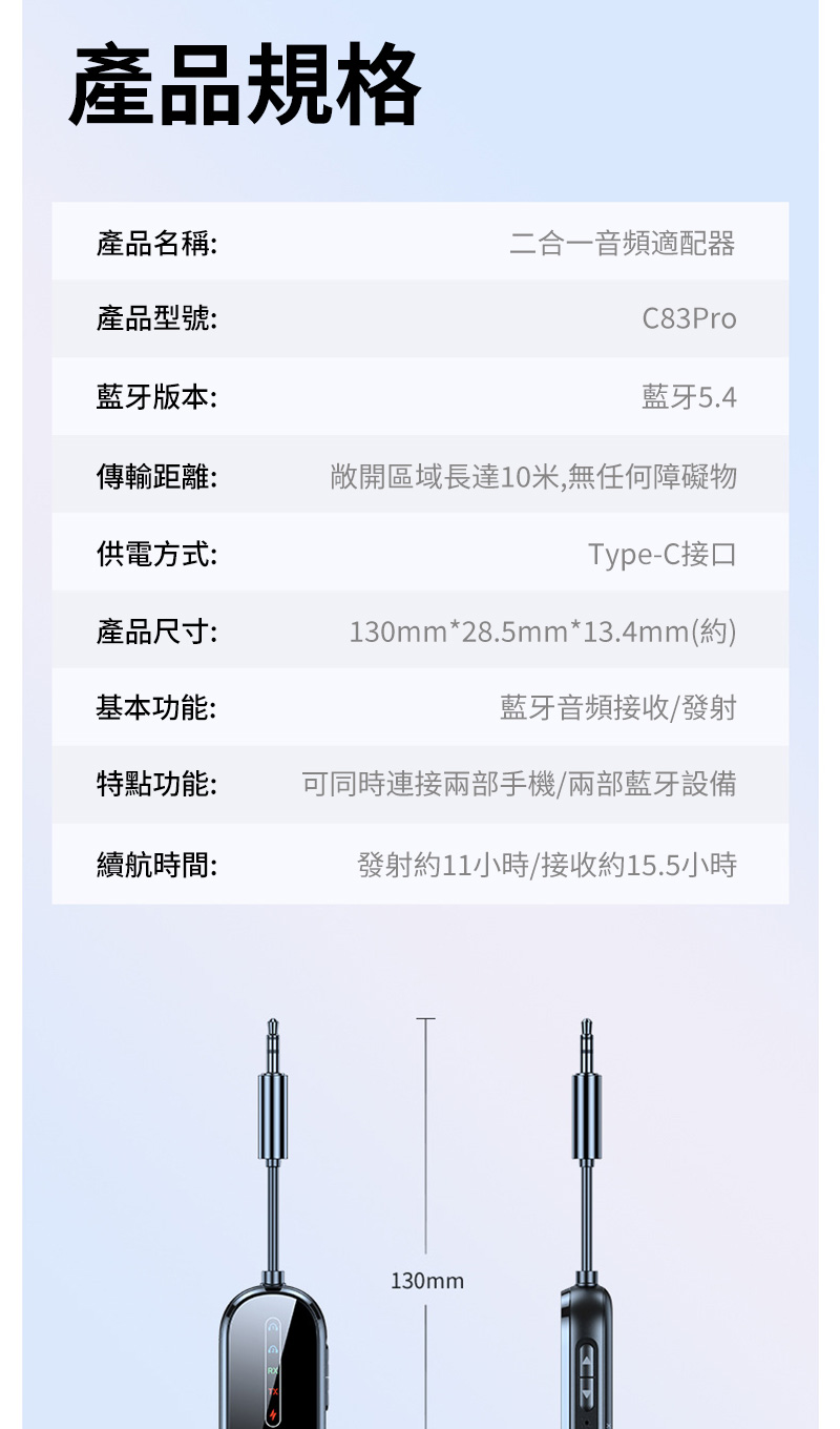 130mm28.5mm13.4mm約