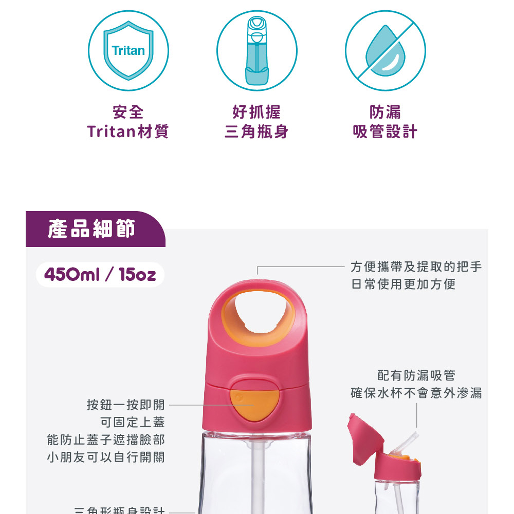 方便攜帶及提取的把手