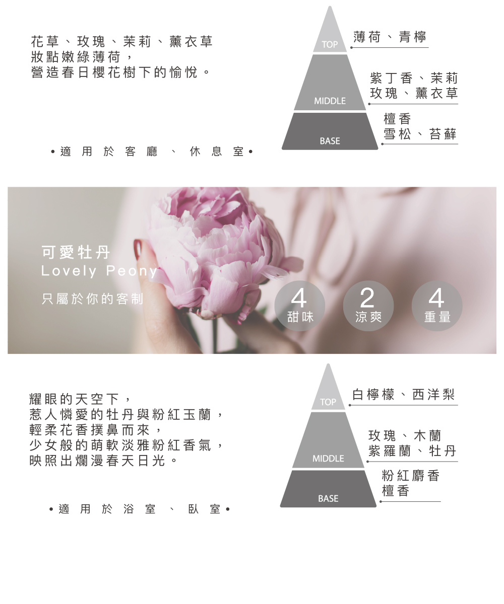 惹人憐愛的牡丹與粉紅玉蘭,