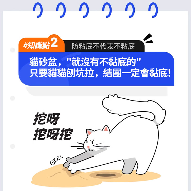 只要貓貓刨坑拉,結團一定會黏底