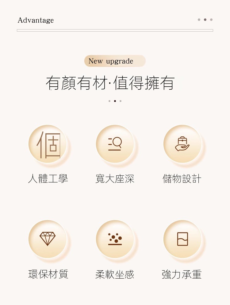 E-home家居 多層實木板框架 高密度海綿 透氣科技佈面料