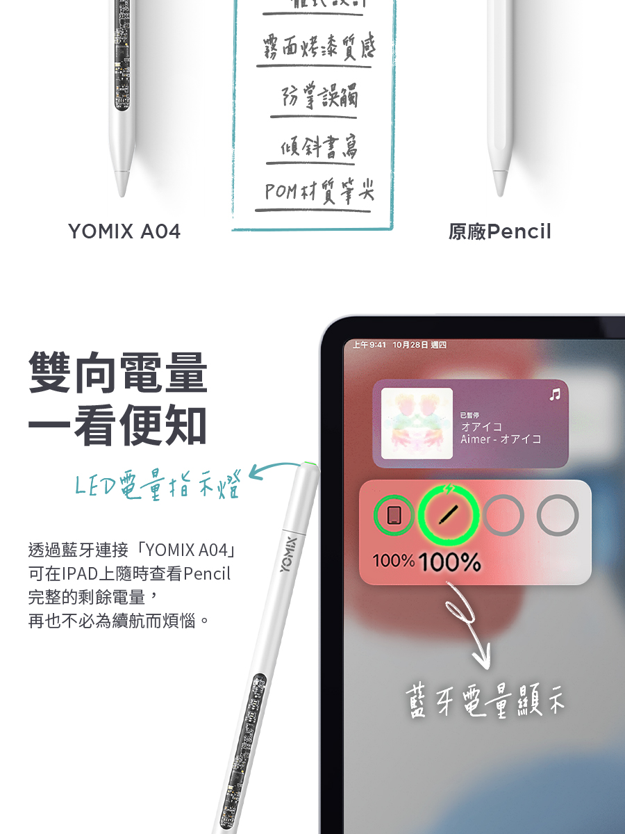 可在IPAD上隨時查看Pencil