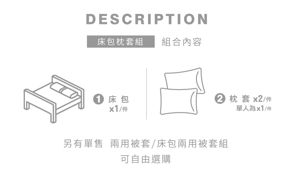 I-JIA Bedding 萊賽爾天絲床包枕套組(單人/雙人