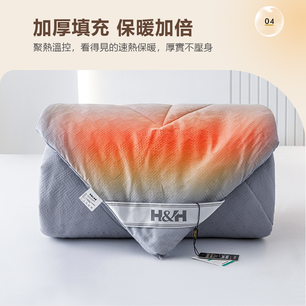加厚填充 保暖加倍 聚熱溫控,看得見的速熱保暖,厚實不壓身