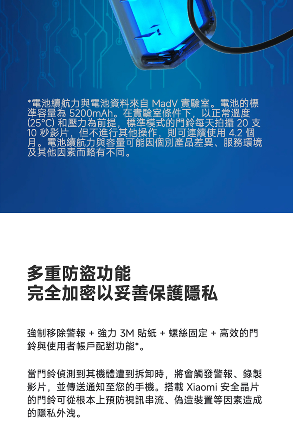 10 秒影片,但不進行其他操作,則可連續使用 4.2 個