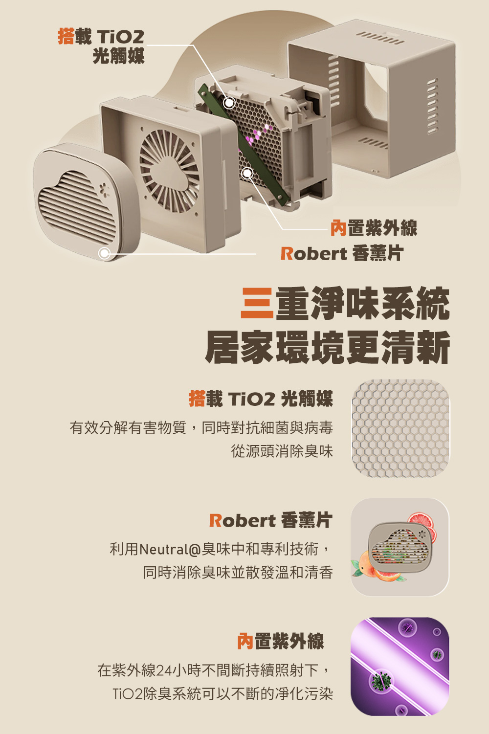有效分解有害物質,同時對抗細菌與病毒