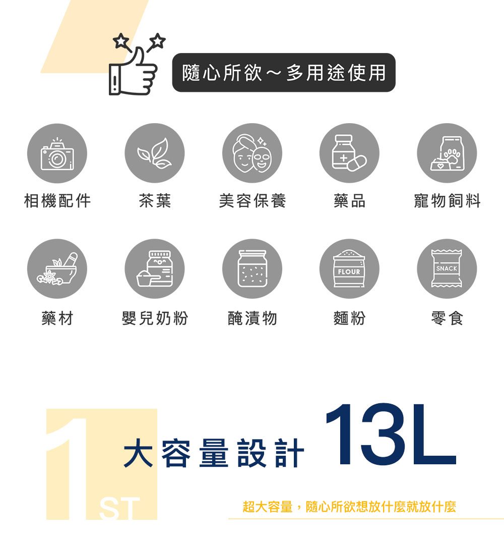 超大容量,随心所欲想放什么就放什么