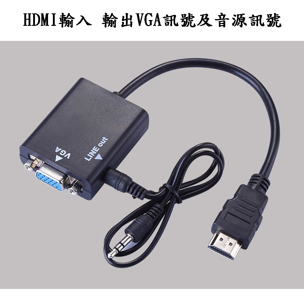 DW 達微科技 HV02 高畫質HDMI轉VGA + Aud