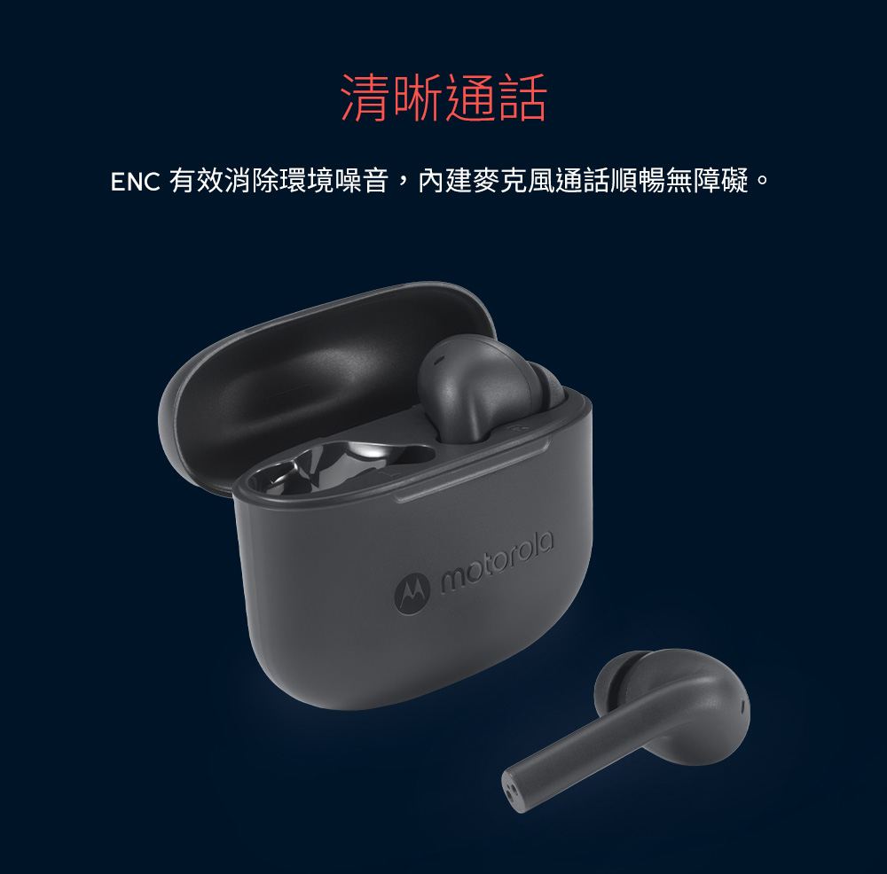 清晰通話 ENC 有效消除環境噪音,內建麥克風通話順暢無障礙。 