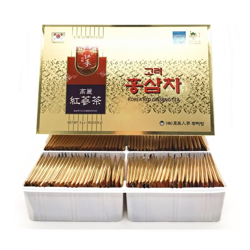 韓國高麗 福利品 養生紅蔘茶包100包x2盒組(原裝進口 /