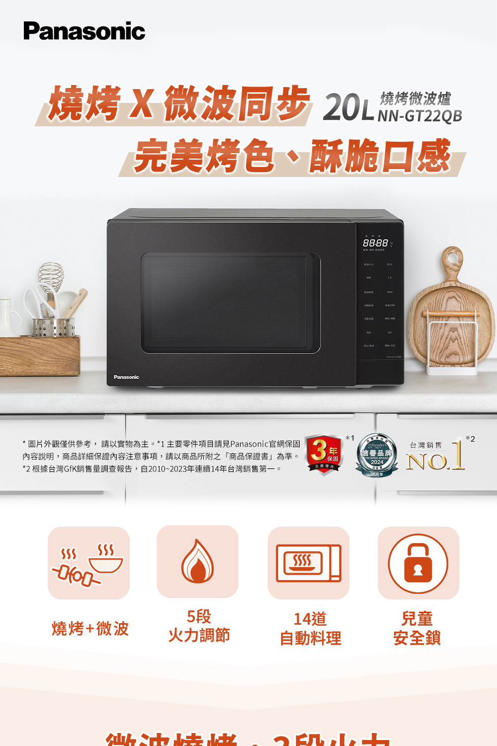 圖片外觀僅供參考,請以實物為主。1 主要零件項目請見Panasonic官網保固