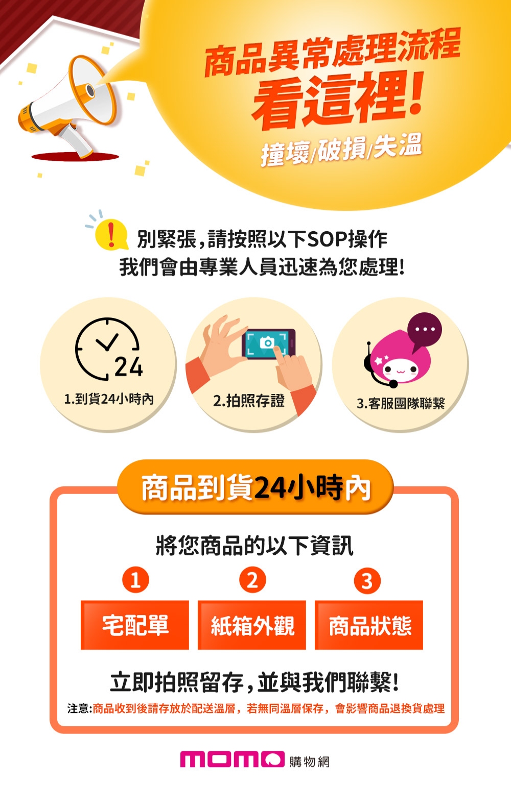 æ³¨æååæ¶å°å¾è«å­æ¾æ¼ééæº«å±¤,è¥ç¡åæ¸©å±¤ä¿å­,æå½±é¿ååéæè²¨èç