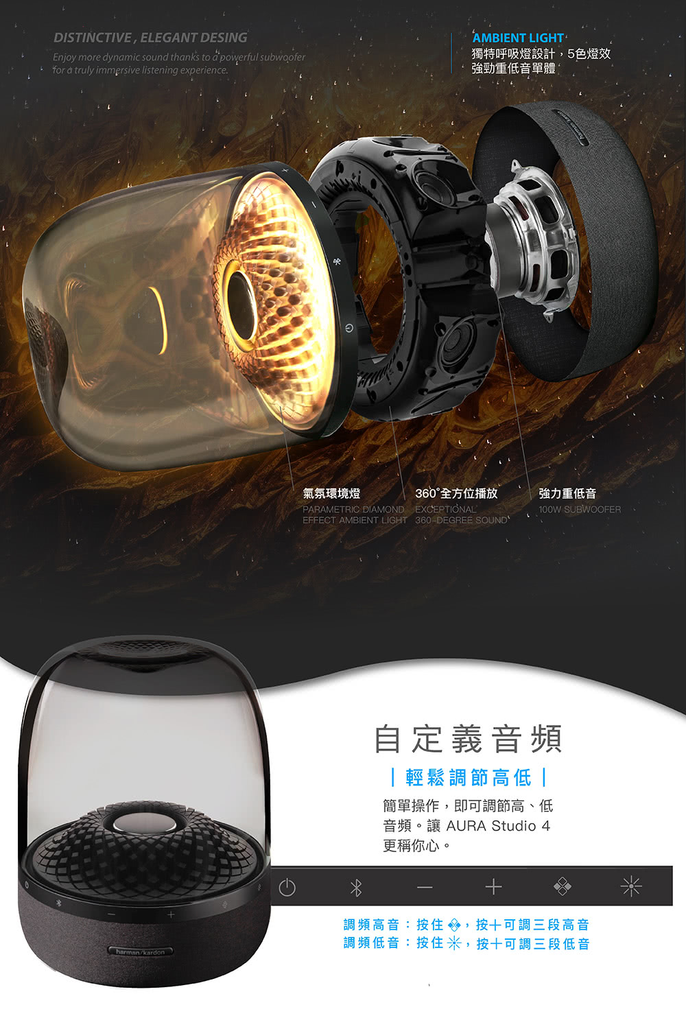 音頻。讓 AURA Studio 4