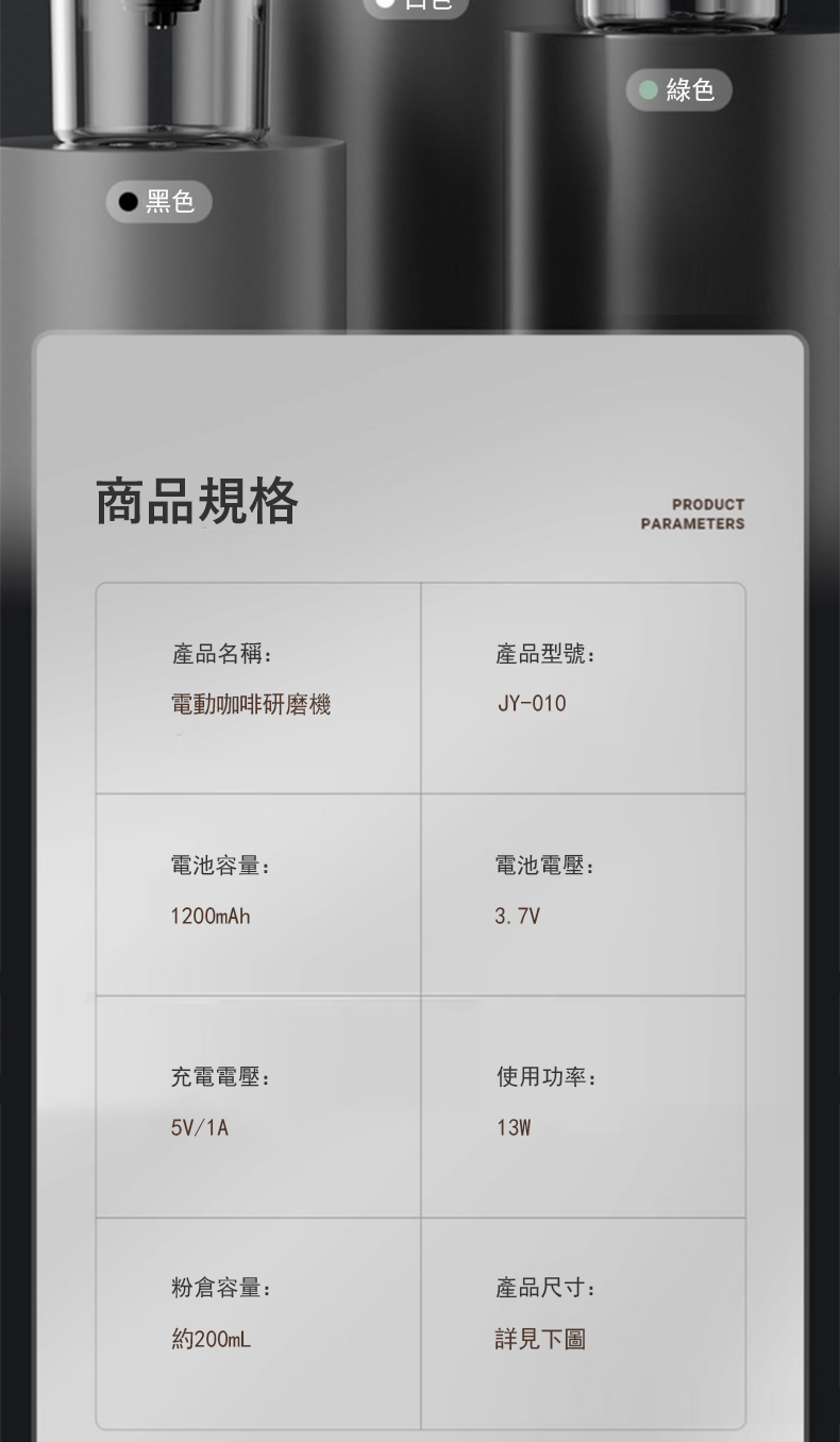 電動咖啡研磨機