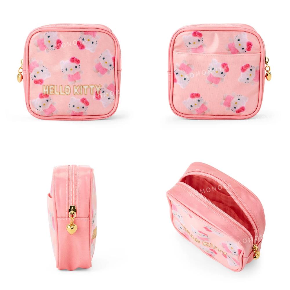 小禮堂 Sanrio 三麗鷗 PVC方型化妝包 - 3D人物