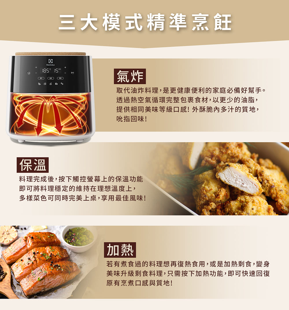 Electrolux 伊萊克斯 5公升極致美味500 健康氣