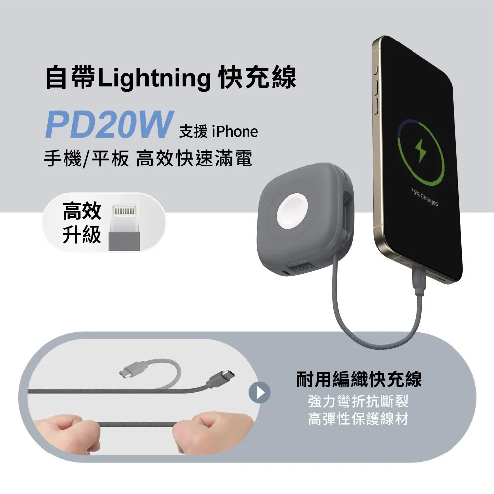 自帶Lightning 快充線