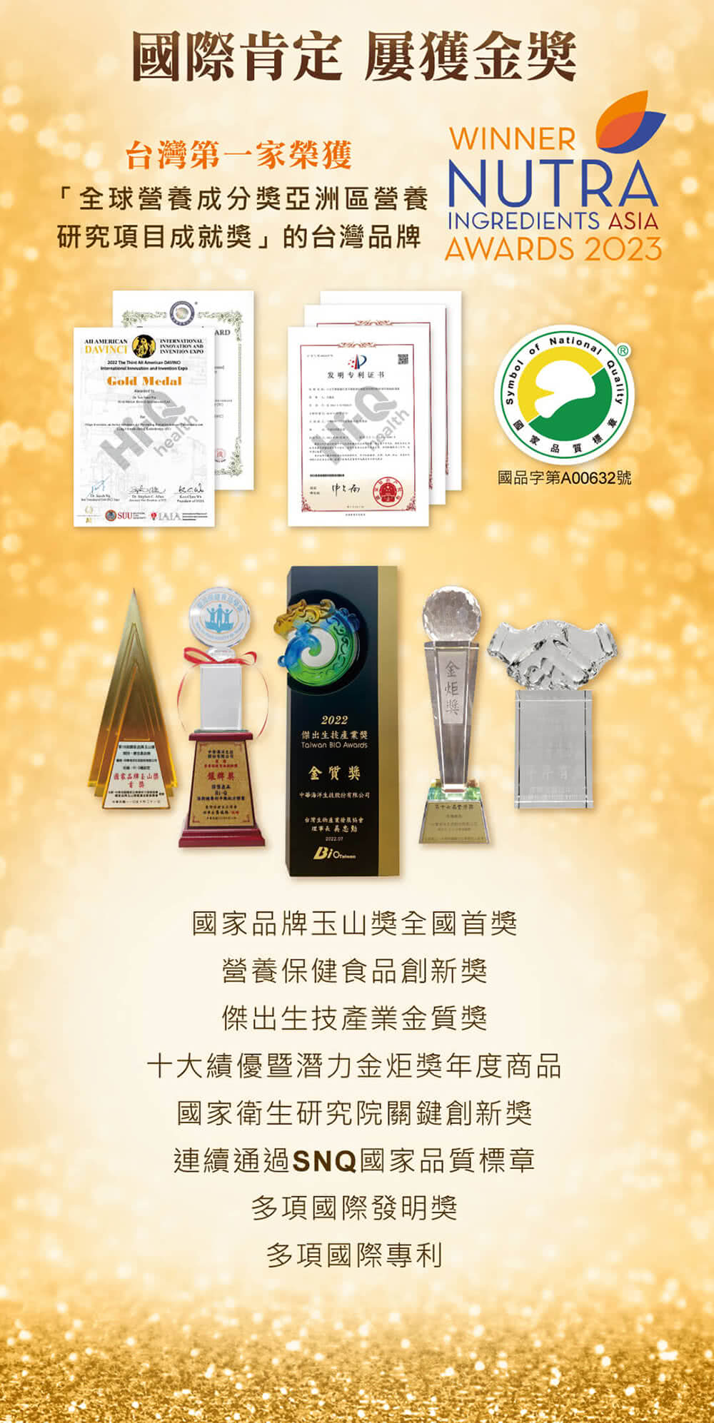 十大績優暨潛力金炬獎年度商品