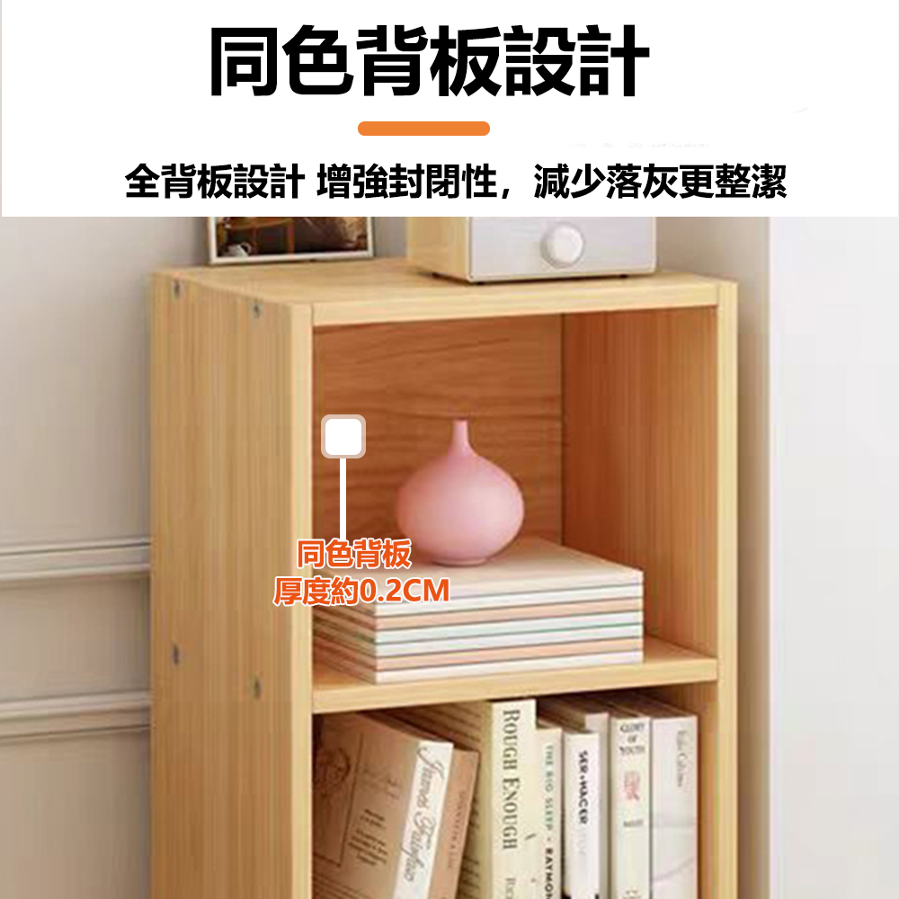 同色背板設計 全背板設計 增強封閉性,減少落灰更整潔 同色背板 厚度約0.2CM