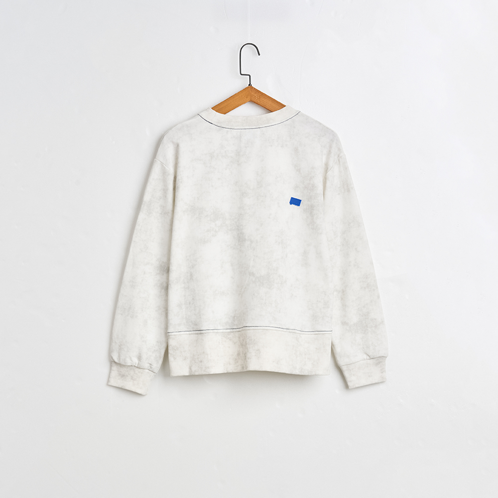 gozo 啤酒角子機貼布暈染大學T(白色)折扣推薦