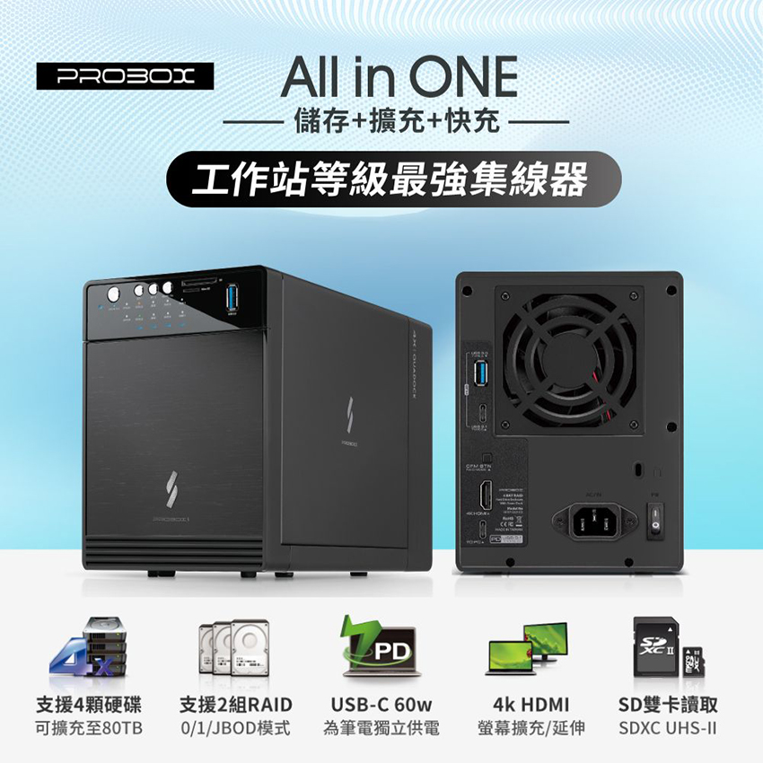 PROBOX HFR7-SU31CD 最強4層式集線硬碟RA