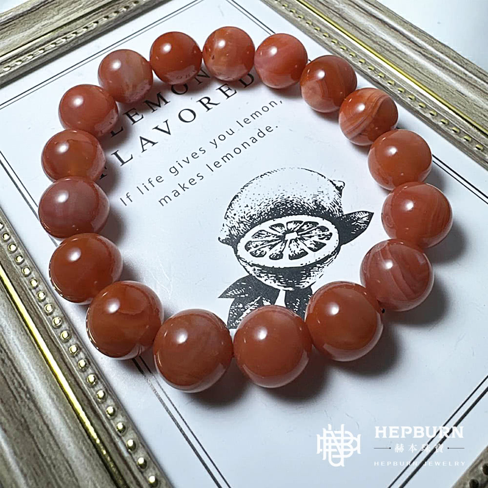 赫本珠寶 南紅單圈水晶手鍊(12mm)優惠推薦 赫本珠寶 南紅單圈水晶手鍊(12mm)優惠推薦